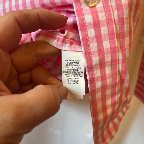 Vineyard Vines Gingham Button Down Shirt L - Picture 5 of 7